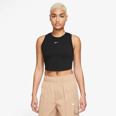 Nike Womens Essential Rib Crop Tank