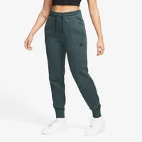 Nike Womens Nike NSW Tech Fleece MR Joggers - Womens Jungle/Black Size XS