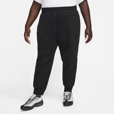 Nike Womens Nike NSW Plus Size Tech Fleece MR Joggers - Womens Black/Black