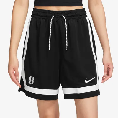 Nike Womens Nike Sabrina Shorts - Womens White/Black Size XL