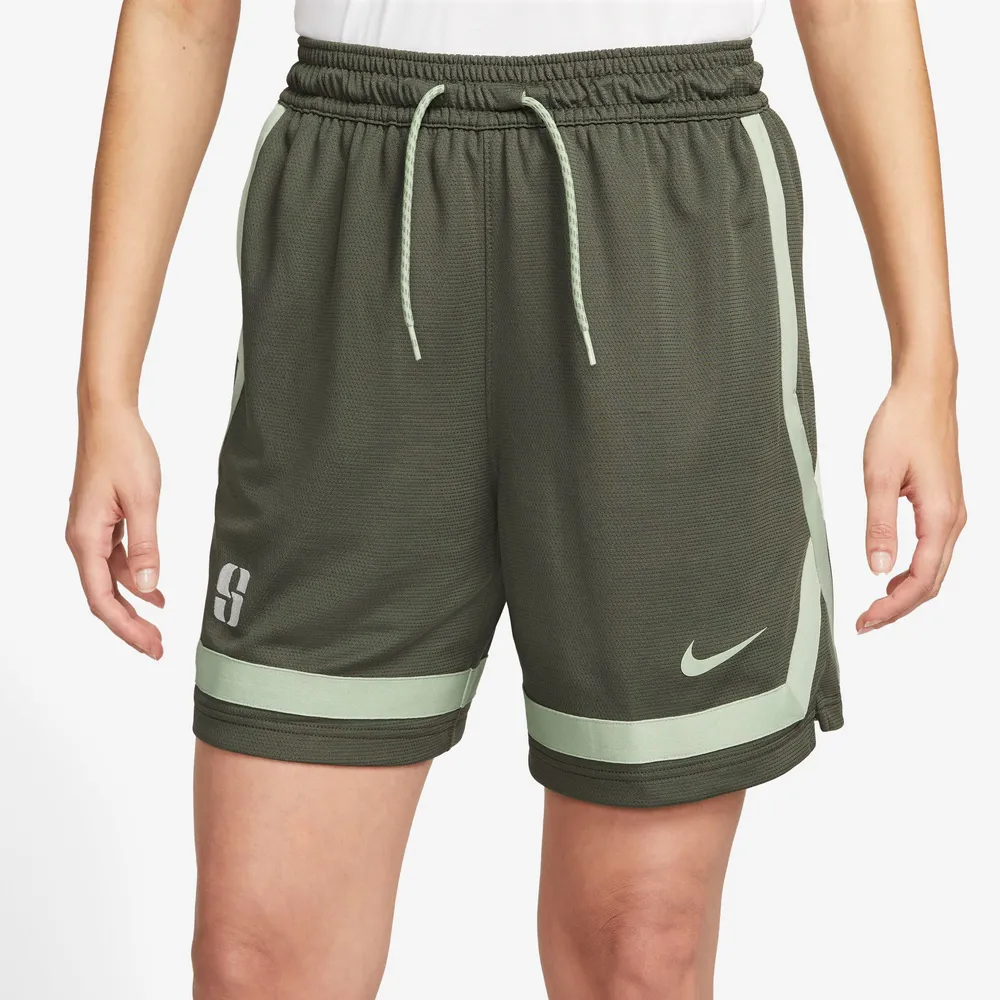 Nike Womens Nike Sabrina Shorts - Womens Khaki/Honeydew Size S