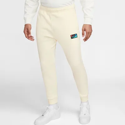 Nike Mens Club+ Patch GX Basketball Pants - Coconut Milk/Coconut Milk