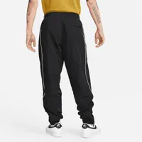 Nike Mens Nike Solo Swoosh Track Pants - Mens Black/White Size L