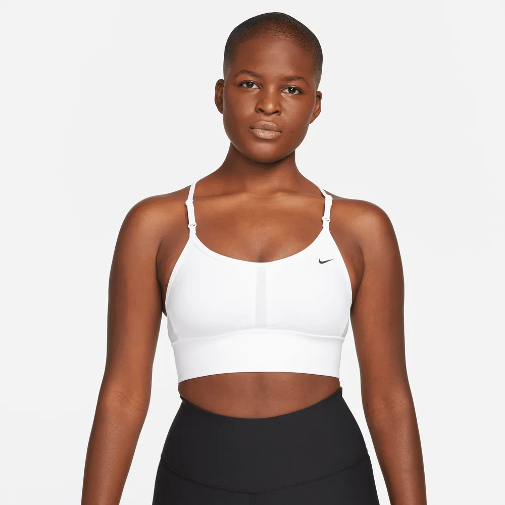 Nike Training Air Swoosh Dri-FIT mock zip neck cropped bra top in