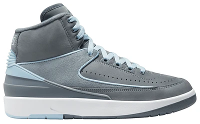 Jordan Womens AJ 2 Retro - Basketball Shoes Cool Grey/Ice Blue/White