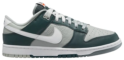 Nike Mens Nike Dunk Low Retro Prem - Mens Basketball Shoes Green/White/Silver Size 14.0