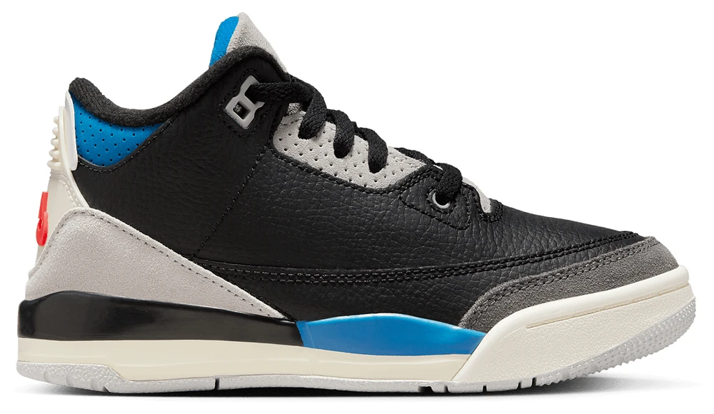 Jordan Boys Retro 3 OG - Boys' Preschool Shoes Black/Chile Red/Neutral Grey