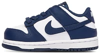 Nike Boys Dunk Low - Boys' Toddler Shoes White/White/Midnight Navy