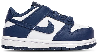 Nike Boys Dunk Low - Boys' Toddler Shoes White/White/Midnight Navy