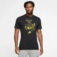 Nike Mens Art Is Sport T-Shirt - Black/Yellow