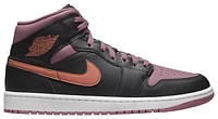 Jordan Mens AJ 1 Mid SE - Basketball Shoes Sky J Orange/Sky Mauve/Black