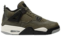 Jordan Boys Jordan Retro 4 - Boys' Grade School Basketball Shoes Cargo Khaki/Pale Vanilla/Medium Olive Size 03.5