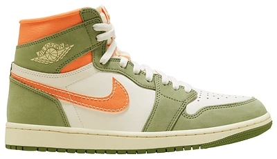 Jordan Mens Jordan Retro 1 HI OG - Mens Basketball Shoes Orange/Olive/White Size 11.0