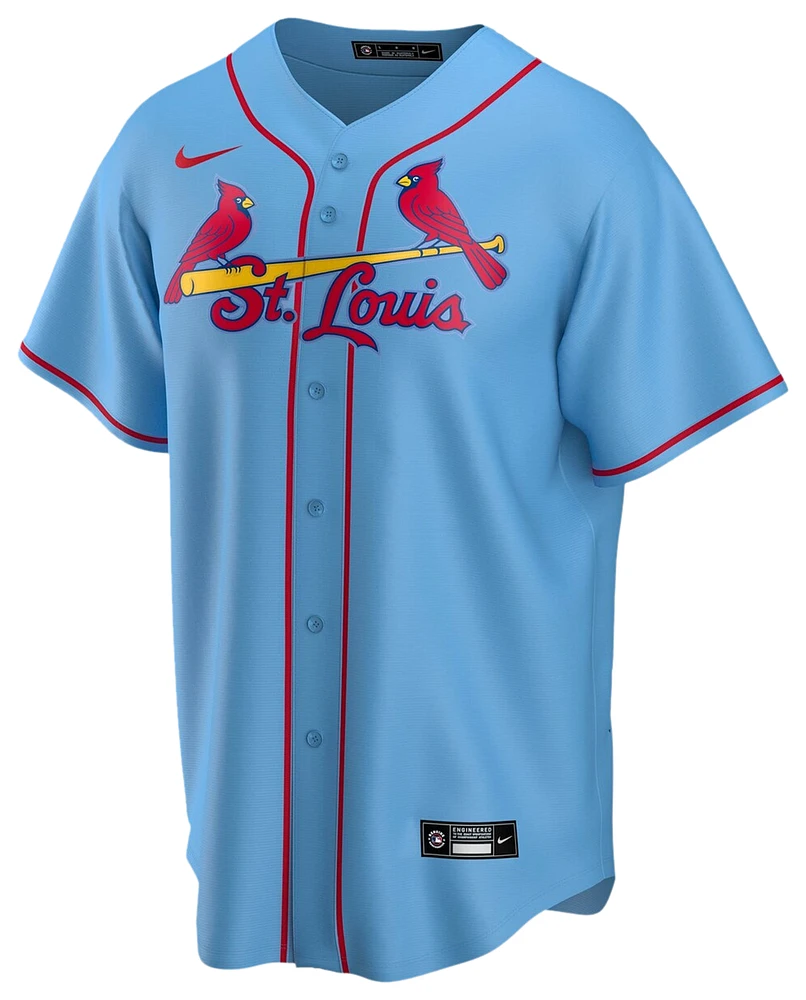 Youth Red St. Louis Cardinals Full-Button Replica Jersey 