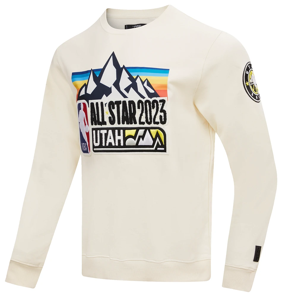 Pro Standard Mens Pro Standard NBA All Star 23 Crewneck - Mens Eggshell/Eggshell Size S