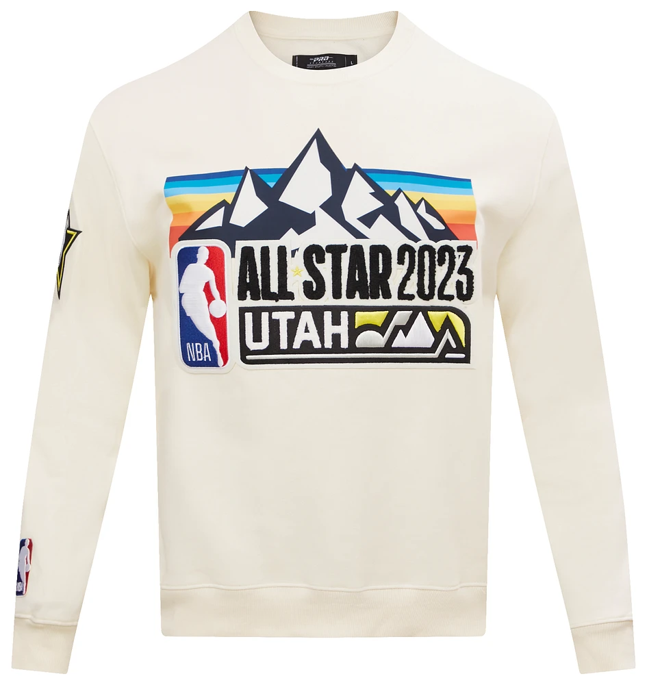 Pro Standard Mens Pro Standard NBA All Star 23 Crewneck - Mens Eggshell/Eggshell Size S