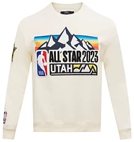 Pro Standard Mens Pro Standard NBA All Star 23 Crewneck - Mens Eggshell/Eggshell Size S