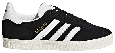 adidas Originals Boys Gazelle 2 - Boys' Preschool Shoes Core Black/White/Gold Metallic