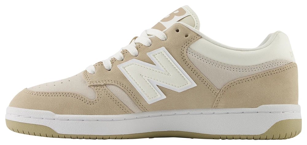 New Balance Mens 480 Suede Low - Basketball Shoes Beige/White