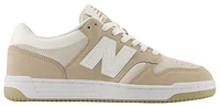 New Balance Mens New Balance 480 Suede Low - Mens Basketball Shoes Beige/White Size 07.5