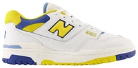 New Balance Mens 550 - Basketball Shoes White/Blue/Yellow