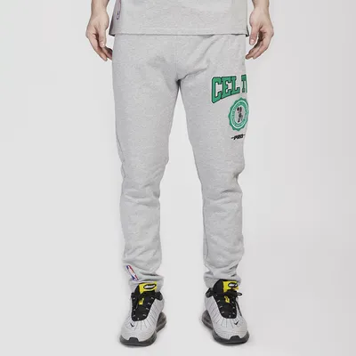 Pro Standard Mens Celtics Crest Emblem Fleece Sweatpant - Gray