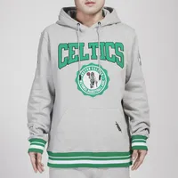 Pro Standard Mens Pro Standard Celtics Crest Emblem Fleece P/O Hoodie - Mens Gray Size M