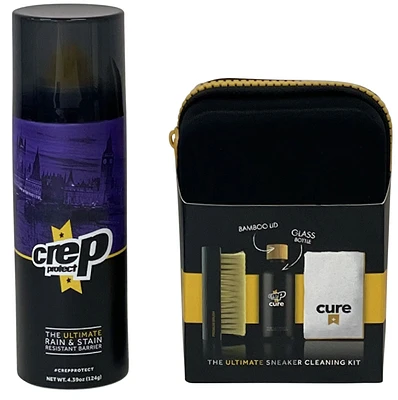 Crep Protect Mens Crep Protect Sneaker Bundle - Cure Cleaning Kit - Mens Black/Purple/Yellow Size One Size