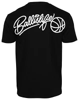 Ball Is Life Mens Script T-Shirt - White/Black