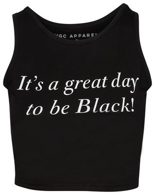 HGC Apparel It's A Great Day To Be Black Tank Top - Women's