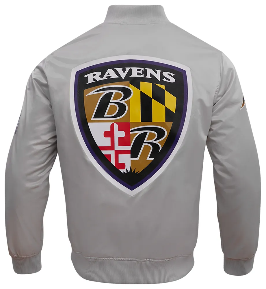 Pro Standard Mens Pro Standard Ravens Big Logo Satin Jacket