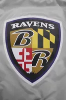 Pro Standard Mens Ravens Big Logo Satin Jacket - Silver