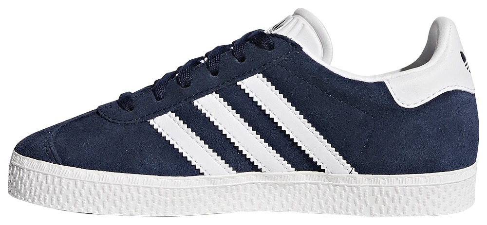 adidas Originals Boys Gazelle - Boys' Preschool Shoes Collegiate Navy/White/White