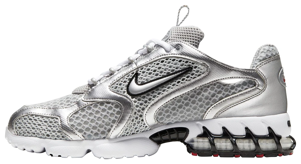 Nike Mens Air Zoom Spiridon Cage 2 TRK3 - Running Shoes Metallic Silver/Light Smoke