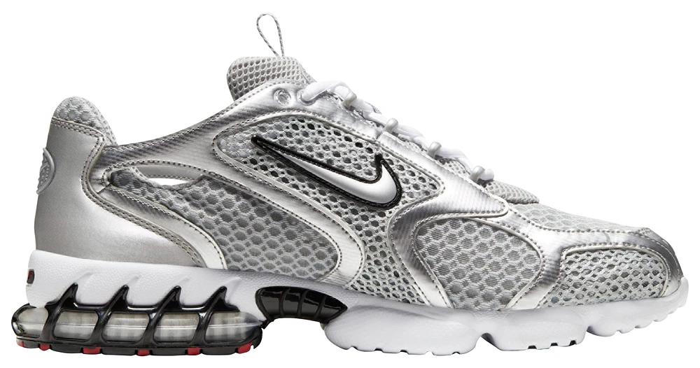 Nike Mens Air Zoom Spiridon Cage 2 TRK3 - Running Shoes Metallic Silver/Light Smoke