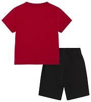 Jordan Boys Jordan Jumbo Jumpman Shorts Set - Boys' Toddler Black/Red Size 2T