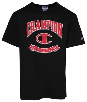 Champion Mens Athletics T-Shirt - Black/Red