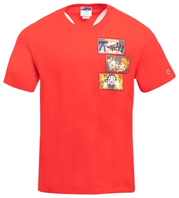 Champion Mens Champion DS Red Lt District T-Shirt - Mens Multi/Red Size M