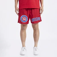 Pro Standard Mens Chicago Cubs Dbl Logo Woven Short - Red/Red