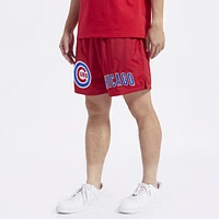 Pro Standard Mens Chicago Cubs Dbl Logo Woven Short - Red/Red