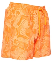 Nike Mens Collage Icon 5" Volley Shorts - Total Orange