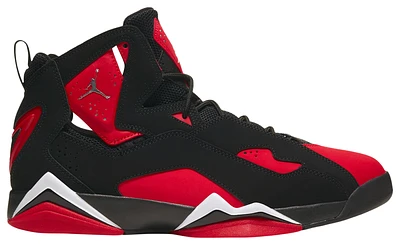 Jordan Mens True Flight - Basketball Shoes Black/Chrome/Univ Red