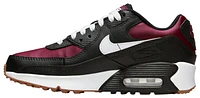 Nike Boys Air Max 90 Leather SE - Boys' Grade School Shoes White/Team Red/Black