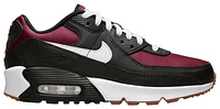 Nike Boys Air Max 90 Leather SE - Boys' Grade School Shoes White/Team Red/Black