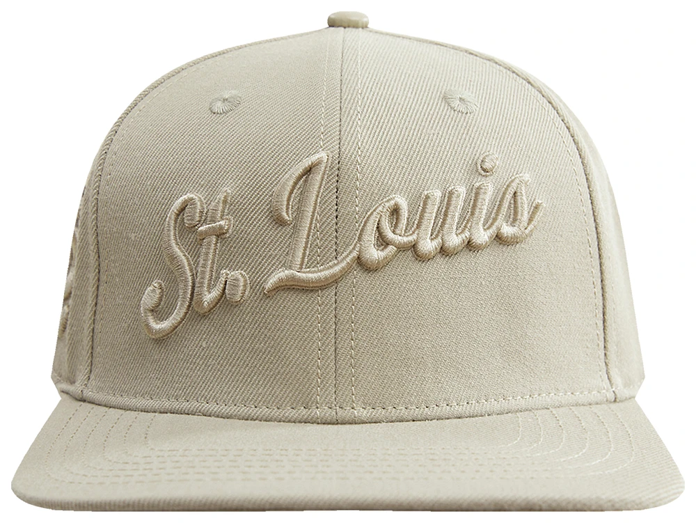 Pro Standard Mens Pro Standard Cardinals Neutrals SMU Snapback Cap - Mens Taupe/Taupe Size One Size