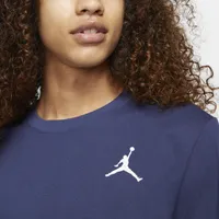 Jordan Mens Jordan Jumpman Embroidered T-Shirt - Mens Midnight Navy/White Size S