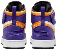 Jordan Boys Jordan Retro 1 High Flyease - Boys' Grade School Shoes Purple/Yellow Size 07.0