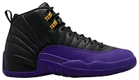 Jordan Mens Jordan Retro 12 - Mens Basketball Shoes Black/Gold/Purple Size 11.0