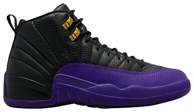 Jordan Mens Jordan Retro 12 - Mens Basketball Shoes Black/Gold/Purple Size 10.0