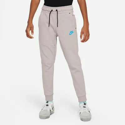 Nike Boys Tech Fleece Pants - Boys' Grade School Light Iron Ore/Baltic Blue